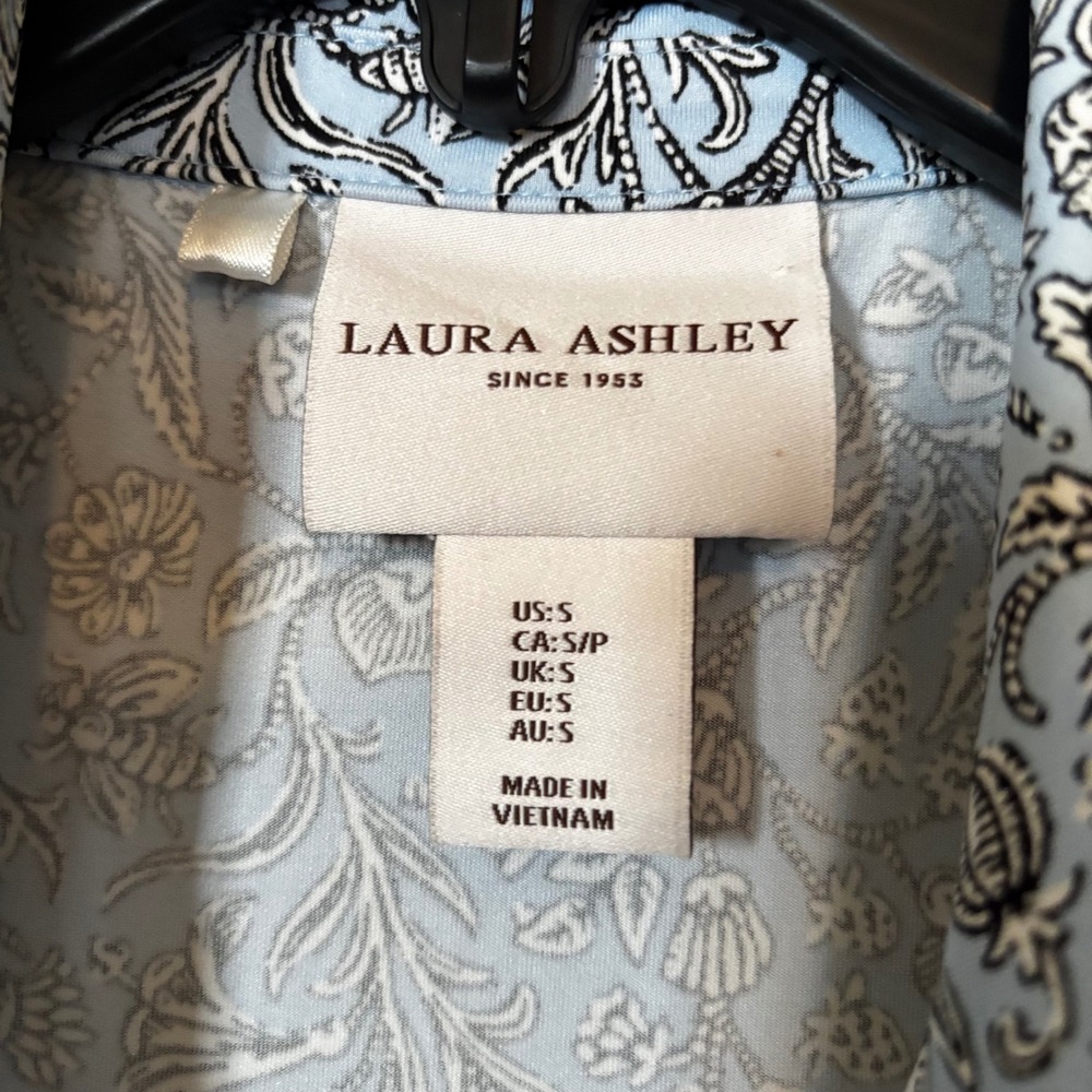Laura Ashley Womens Golf Tennis Dress Small Blue Floral Stretch Performance Mini - Picture 4 of 4